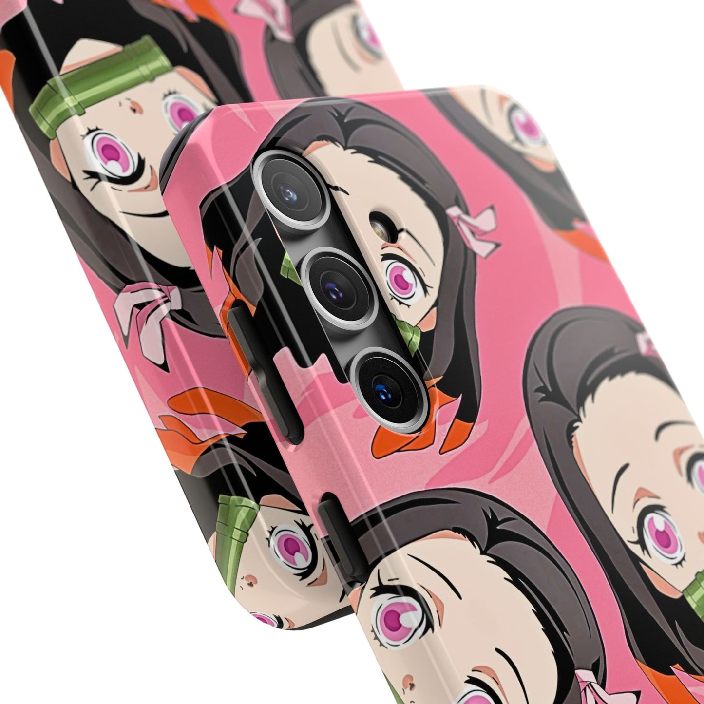 Nezuko Kamado Head Pattern Tough Phone Case | Anime - Demon Slayer