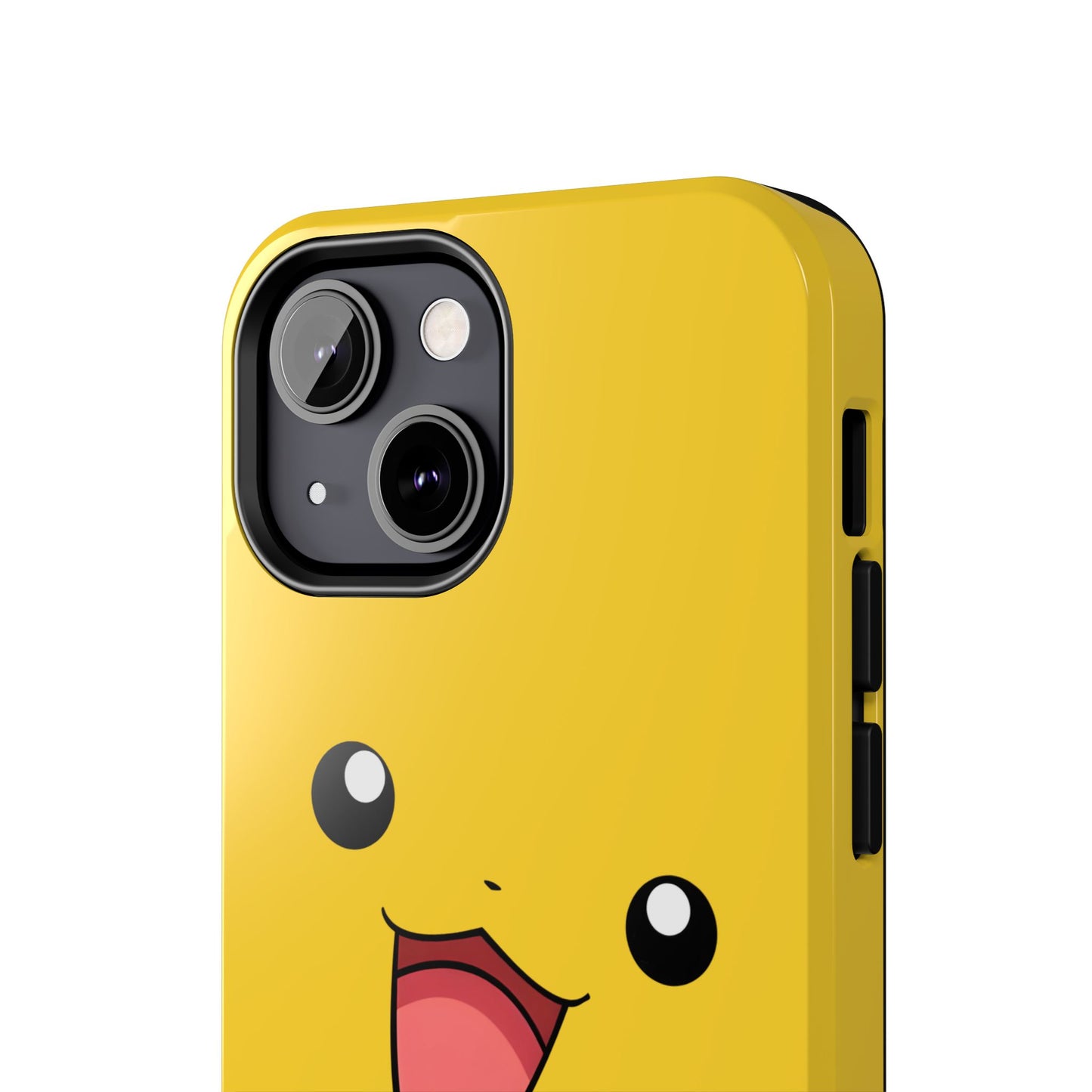 Electric Mouse Yellow Happy Face Minimal Design Tough Phone Case | Anime