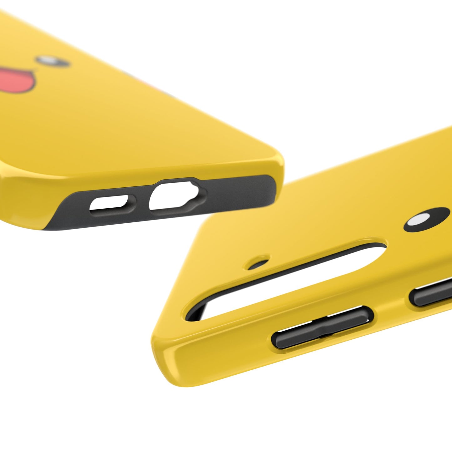 Electric Mouse Yellow Happy Face Minimal Design Tough Phone Case | Anime
