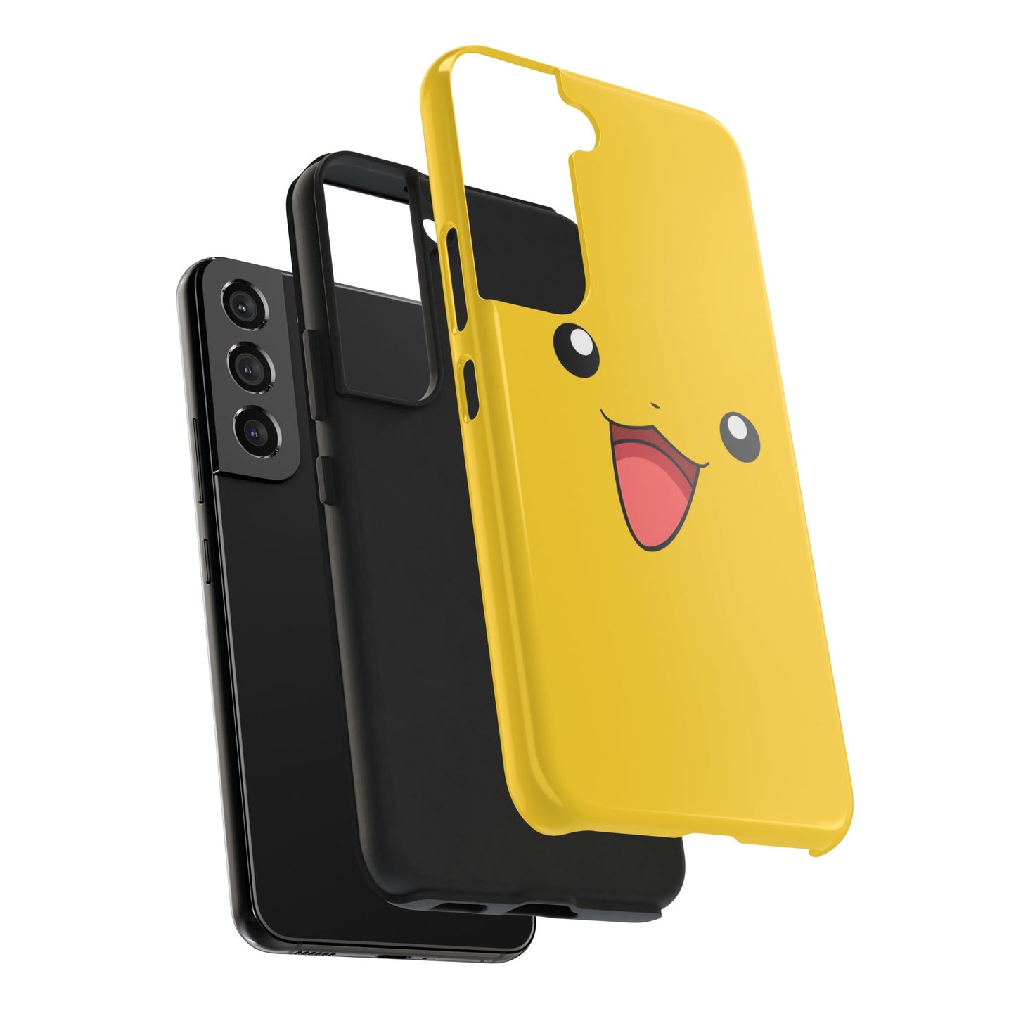 Electric Mouse Yellow Happy Face Minimal Design Tough Phone Case | Anime