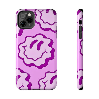 Waving Smile Preppy Pinky Tough Phone Case | Aesthetic