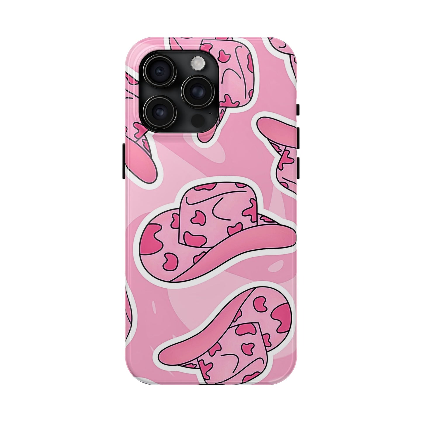 Pink Cowboy Hat Preppy Tough Phone Case | Aesthetic