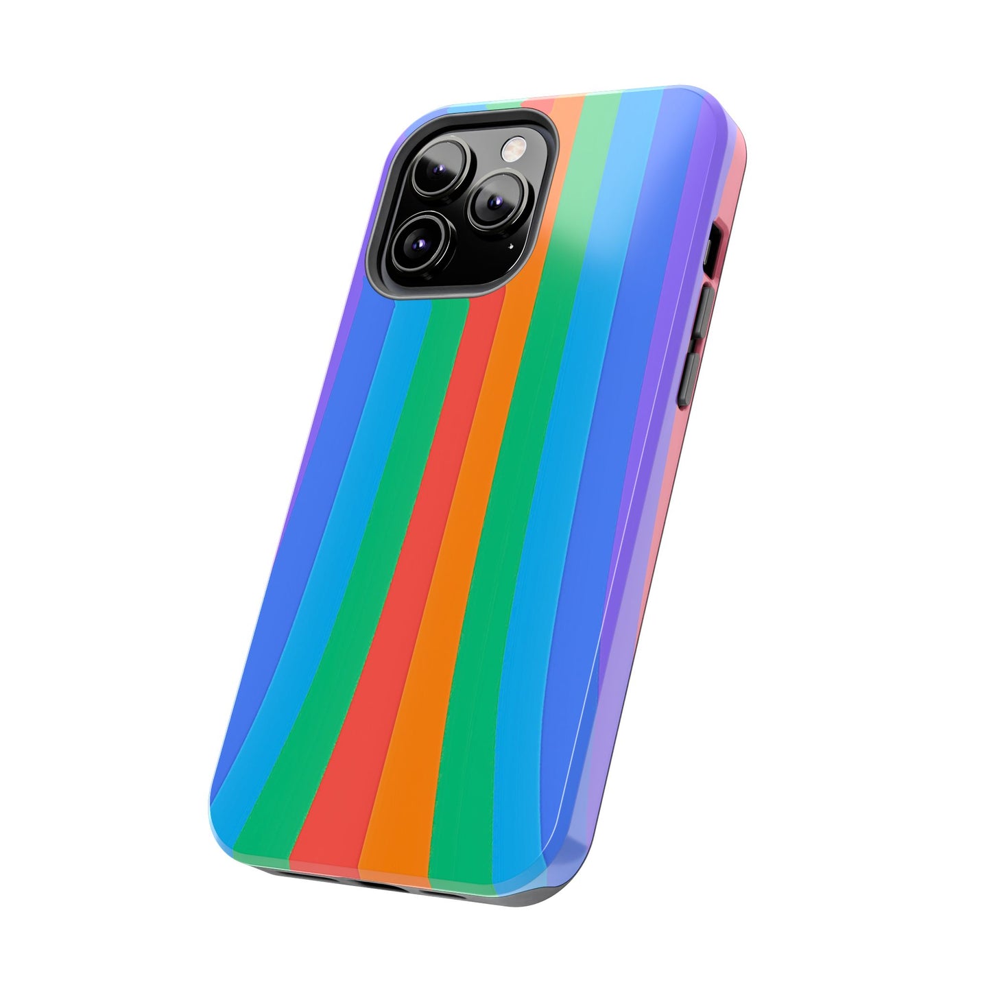 Funda resistente para teléfono con líneas de arcoíris hippies | Estética