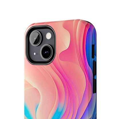 Abstract Pastel Waves Tough Phone Case | Aesthetic