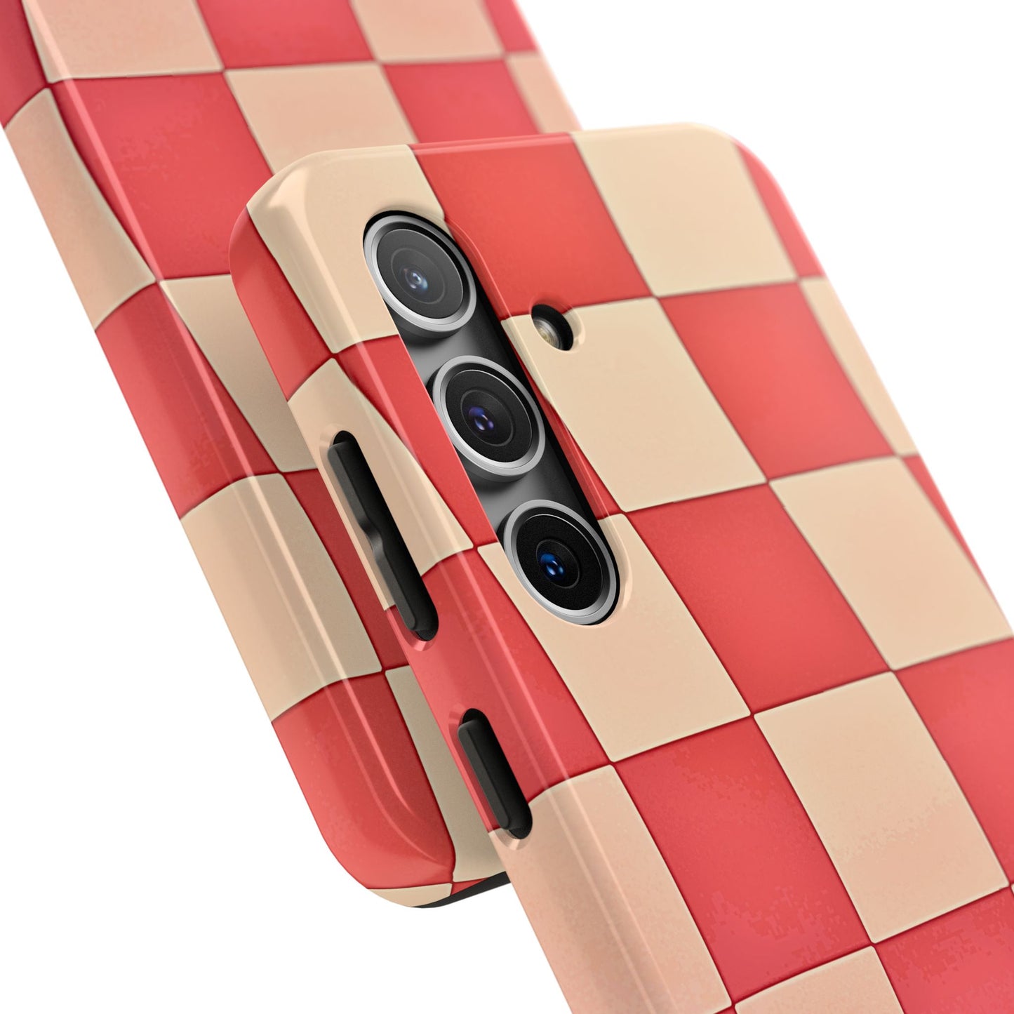 Preppy Checkered Pink Tough Phone Case | Aesthetic