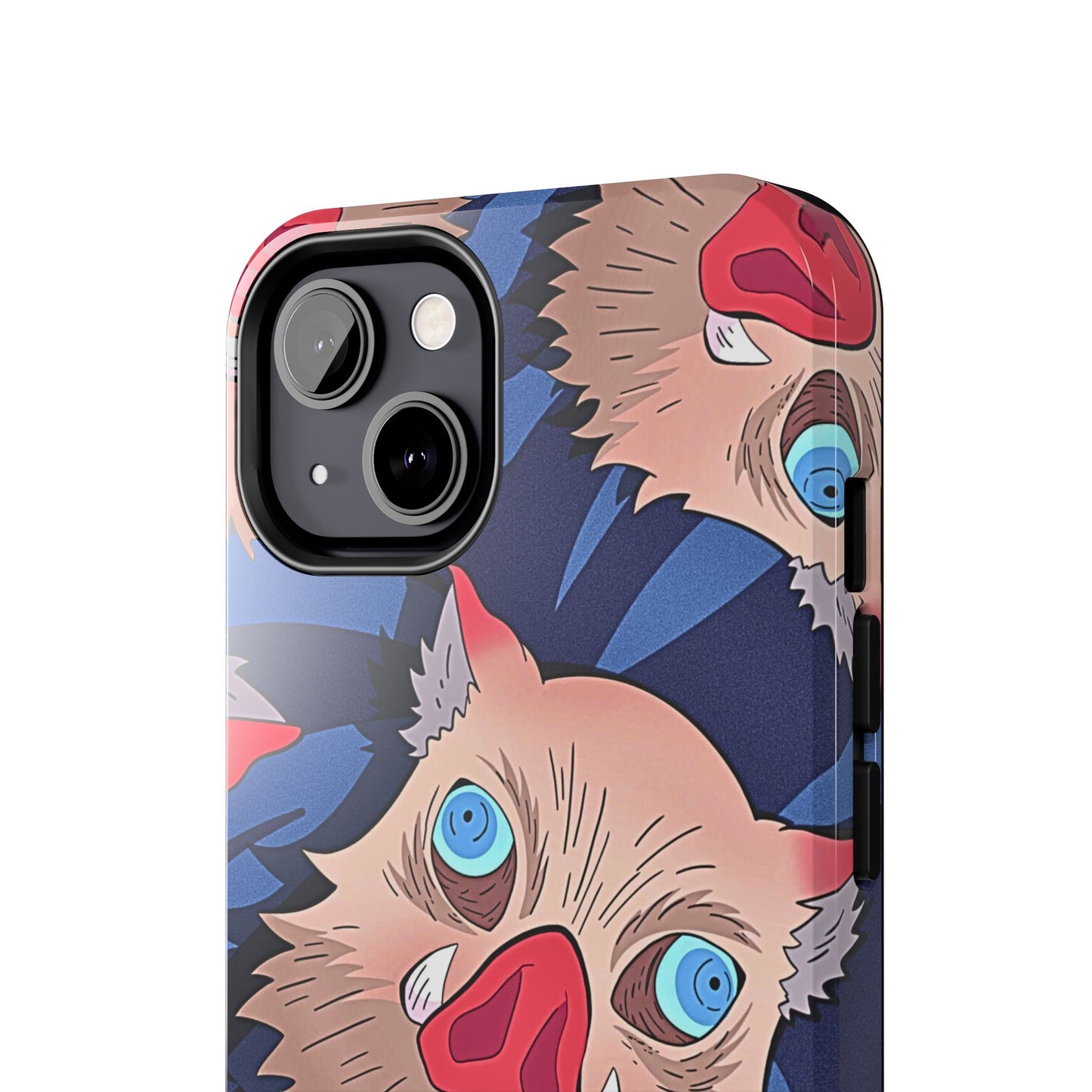 Inosuke Hashibira Head Pattern Tough Phone Case | Anime - Demon Slayer