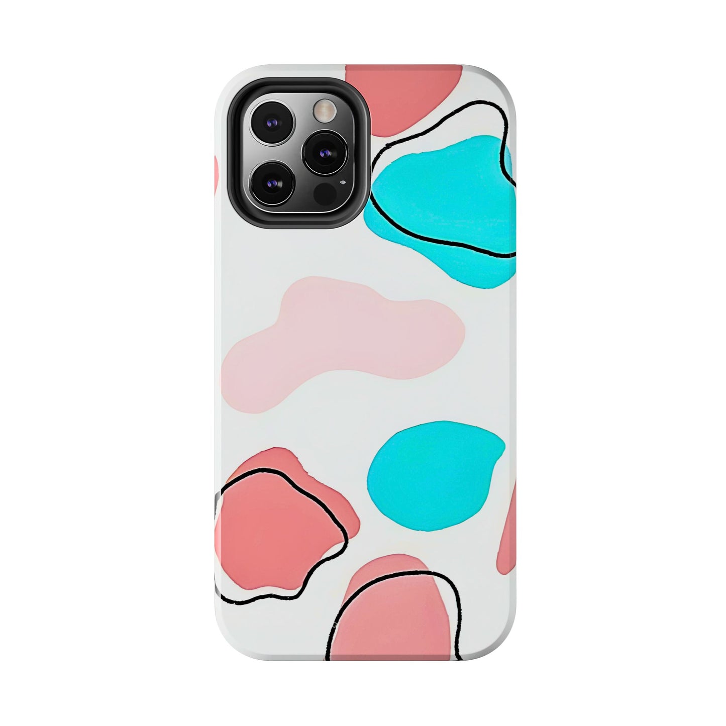 Abstract Shapes Preppy Pastel Style (Version 1) Tough Phone Case | Aesthetic