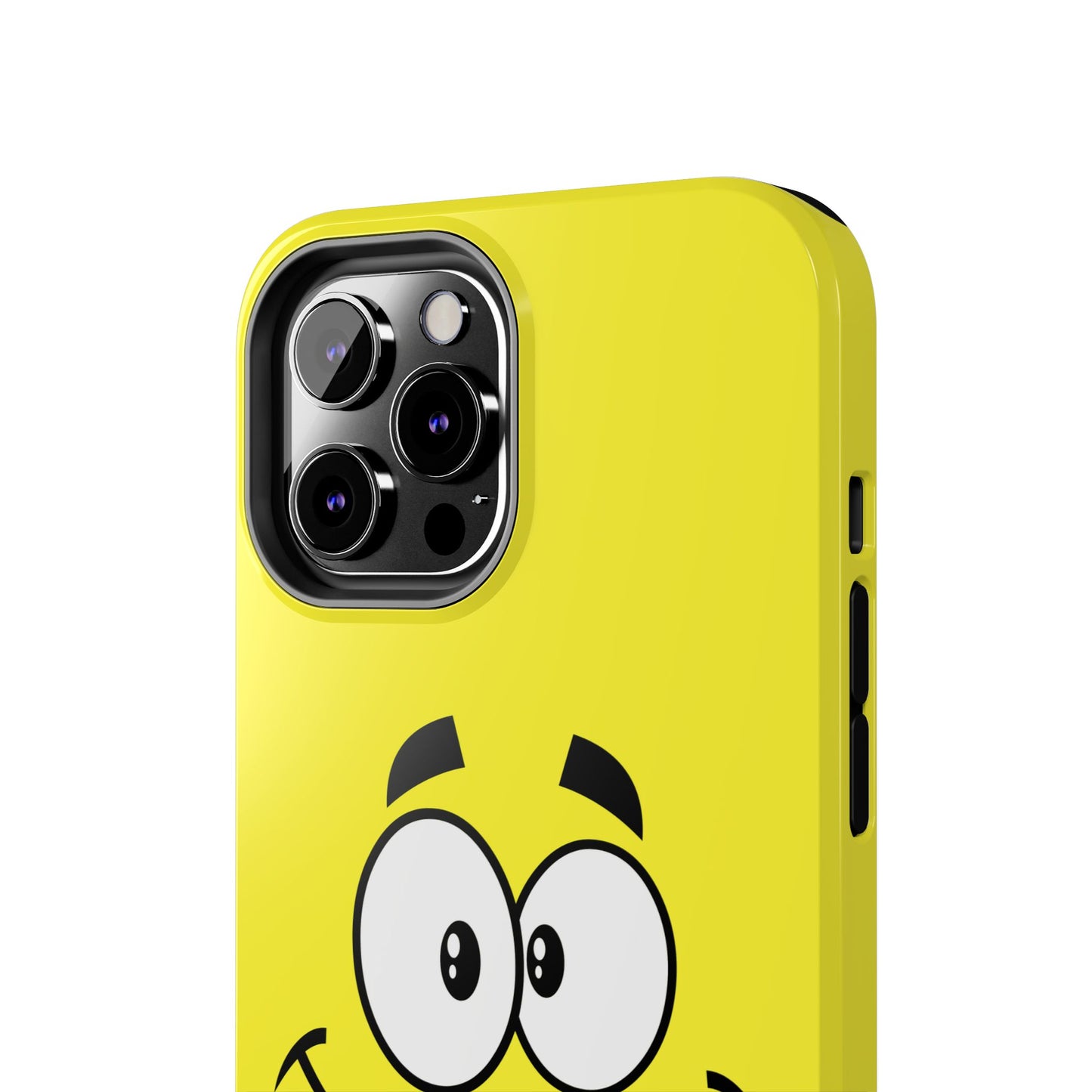 Smiley Happy Face Yellow Minimalist Cartoon Tough Phone Case | Funny