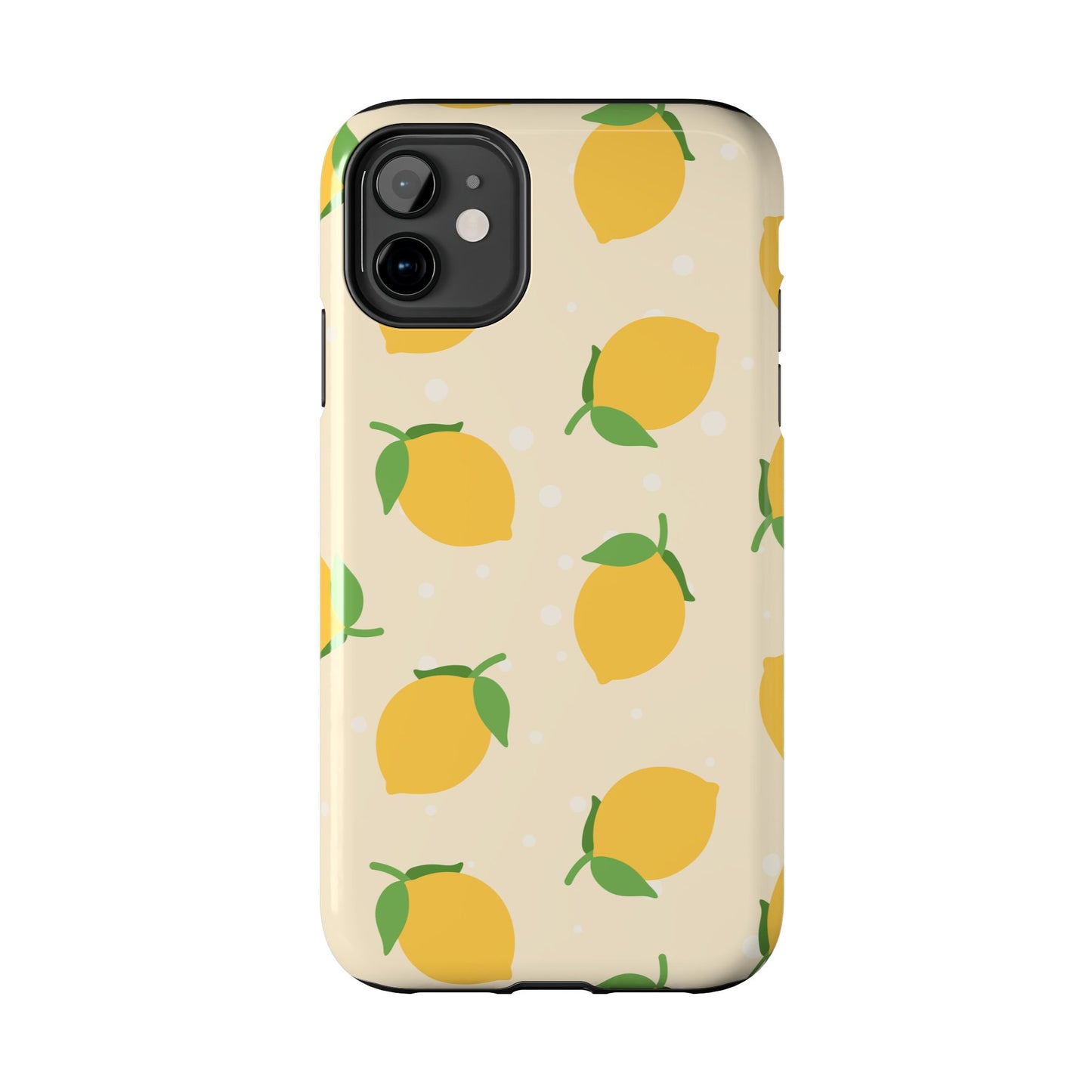Cute Aesthetic Lemon Pattern Citrus Design Tough Phone Case | Food
