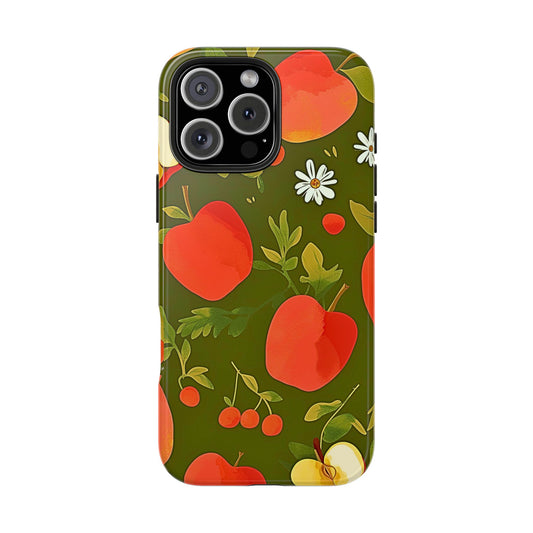 Apple & Berry Garden Pattern Style Tough Phone Case/Cover | Aesthetic