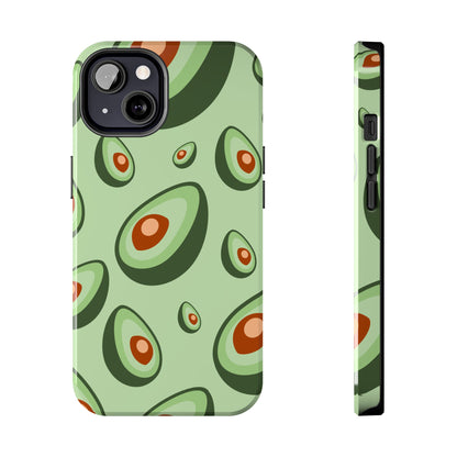Trendy Avocado Pattern Green Aesthetic Minimal Fruit Phone Case | Food