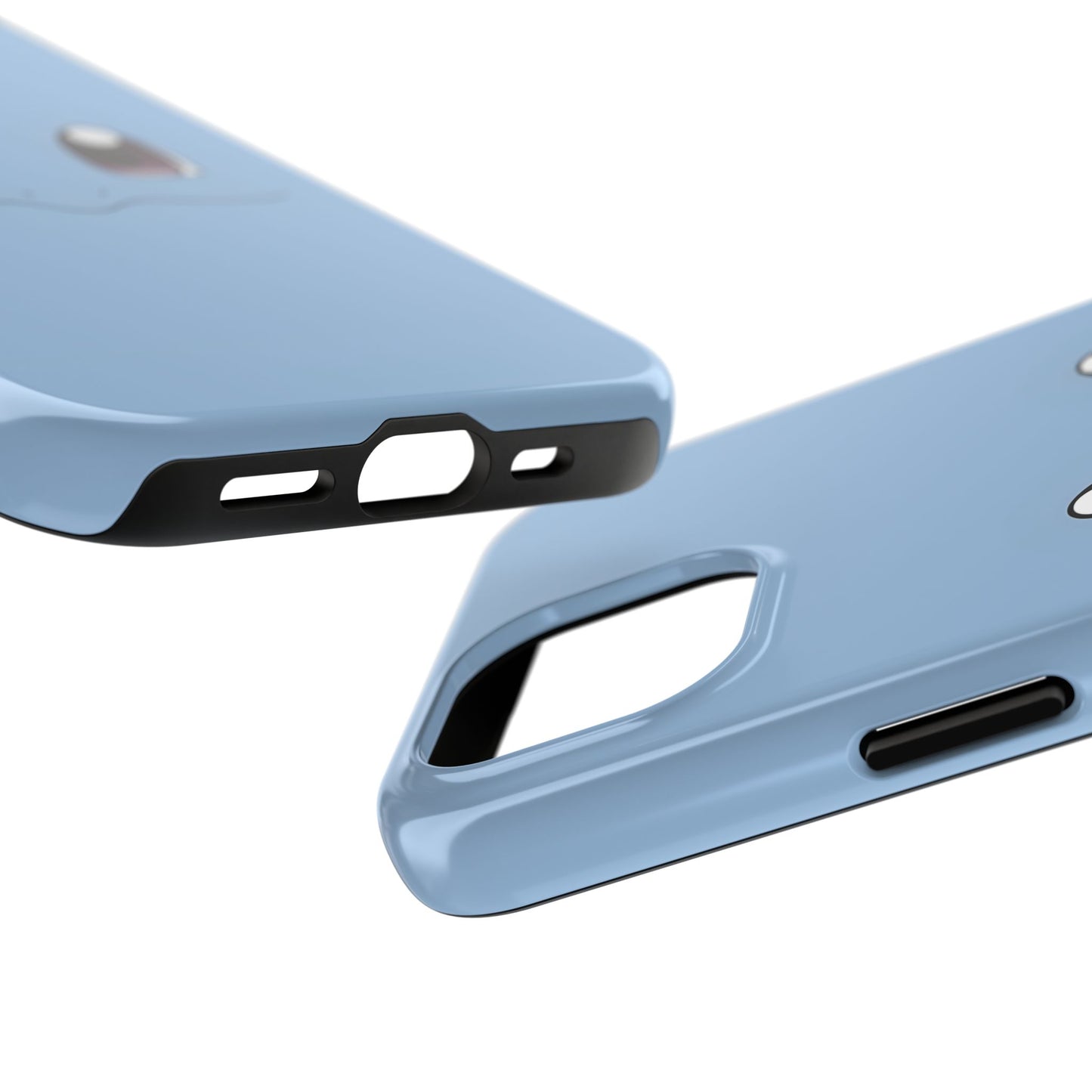 Blue Turtle Simple Blue Smile Tough Phone Case | Anime
