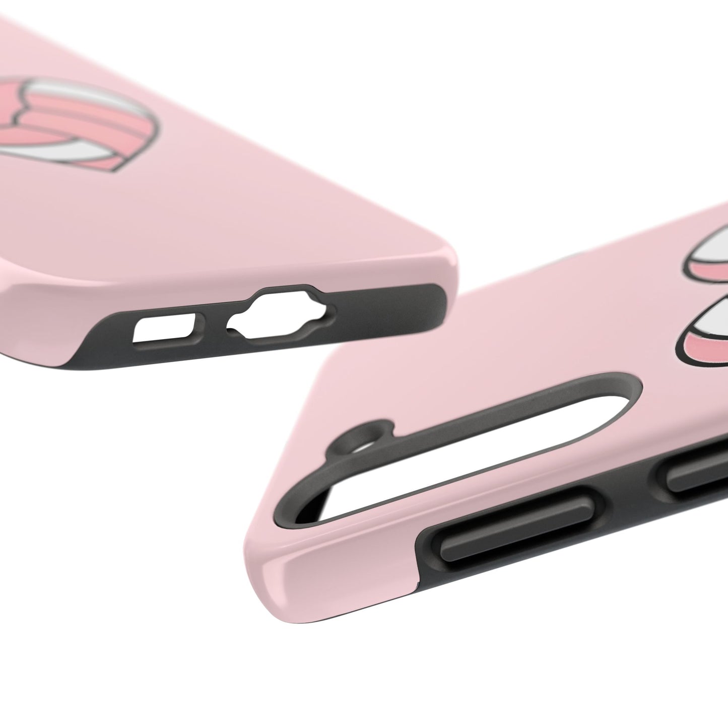 Pink Volleyball Heart Tough Phone Case | Aesthetic