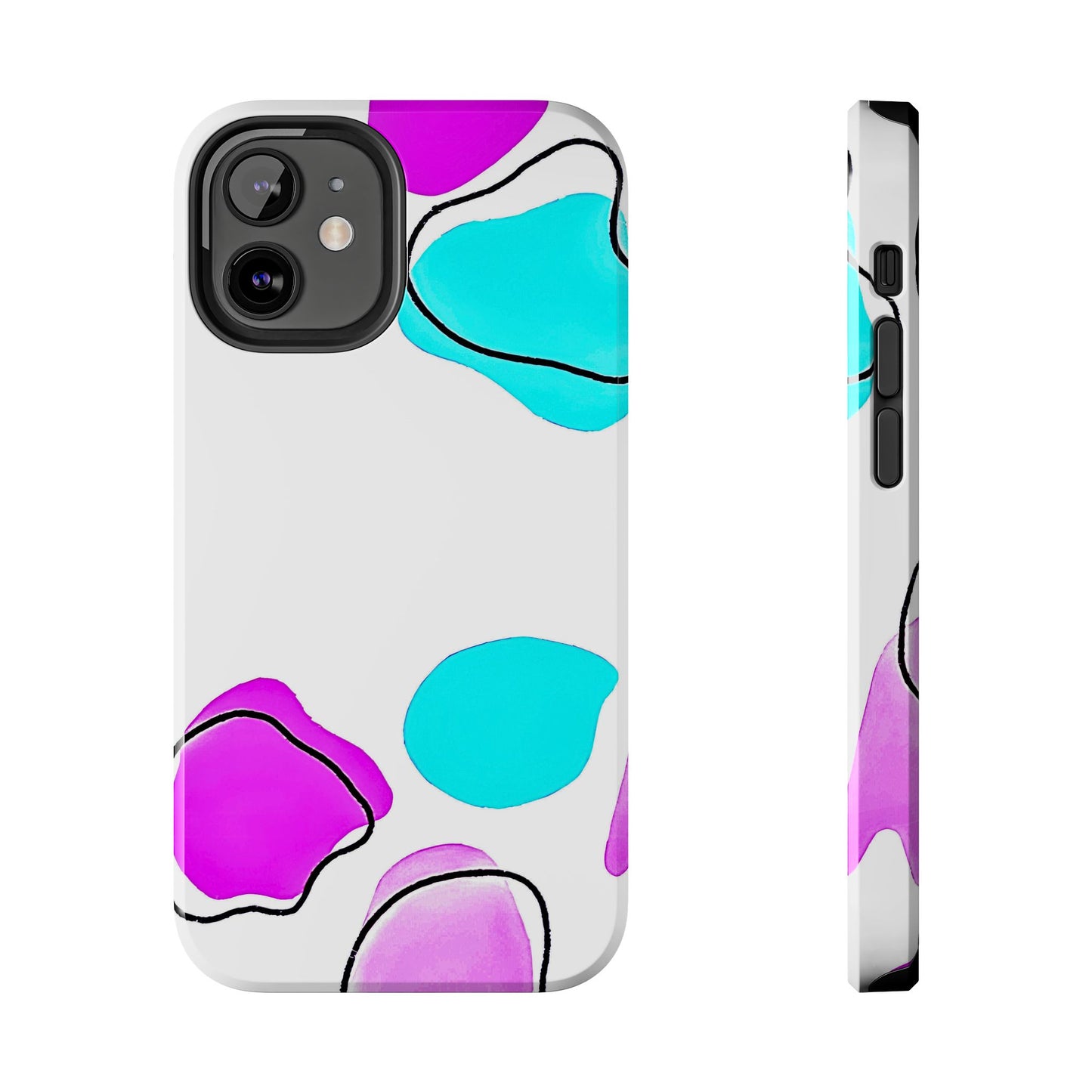 Abstract Shapes Preppy Pastel Style (Version 2) Tough Phone Case | Aesthetic