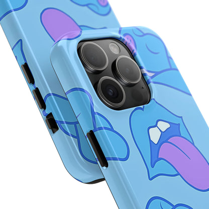 Funda resistente para teléfono con estampado de sombrero vaquero y labios sensuales (versión 2) | Estética