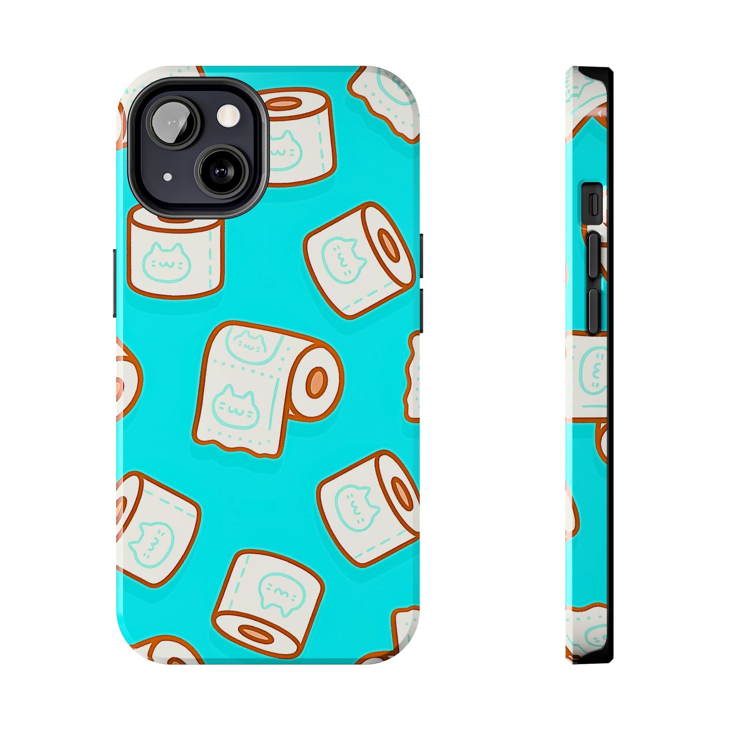 Funda resistente para teléfono con estampado de papel higiénico kawaii | Estética