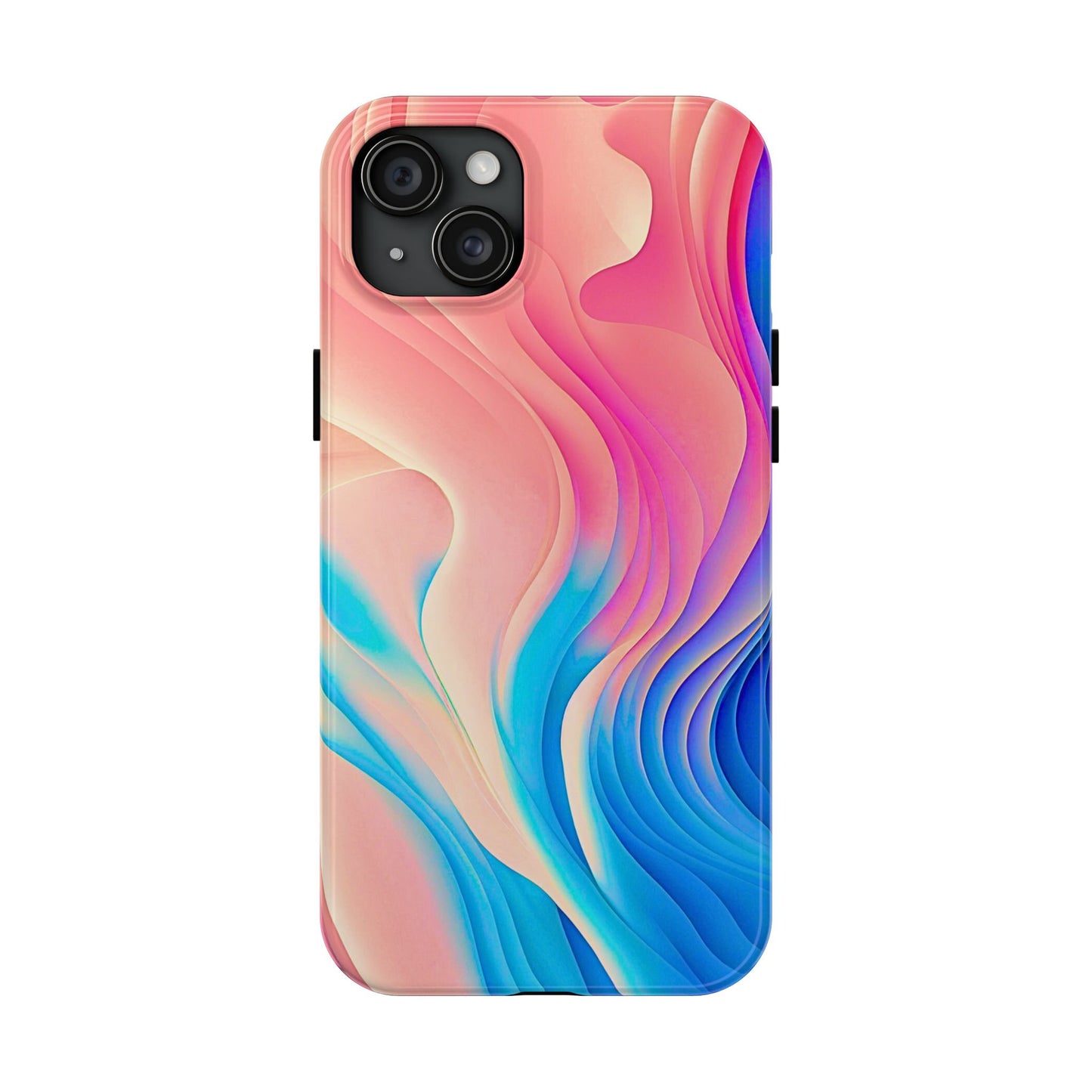 Abstract Pastel Waves Tough Phone Case | Aesthetic