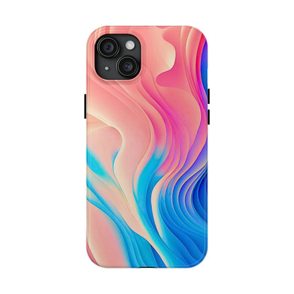 Abstract Pastel Waves Tough Phone Case | Aesthetic