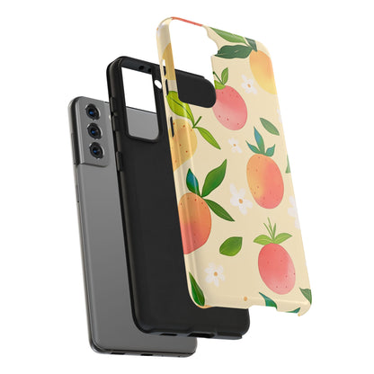 Mango Orange Fruit Pattern Tough Phone Case | Aesthetic