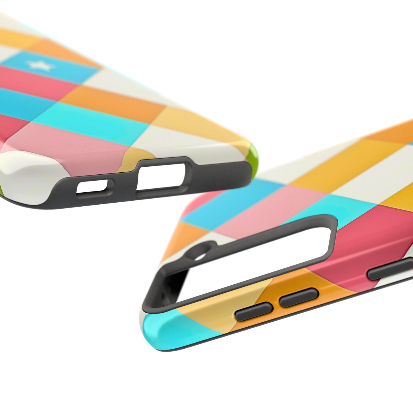 Vibrant Preppy Checkered Tough Phone Case | Aesthetic