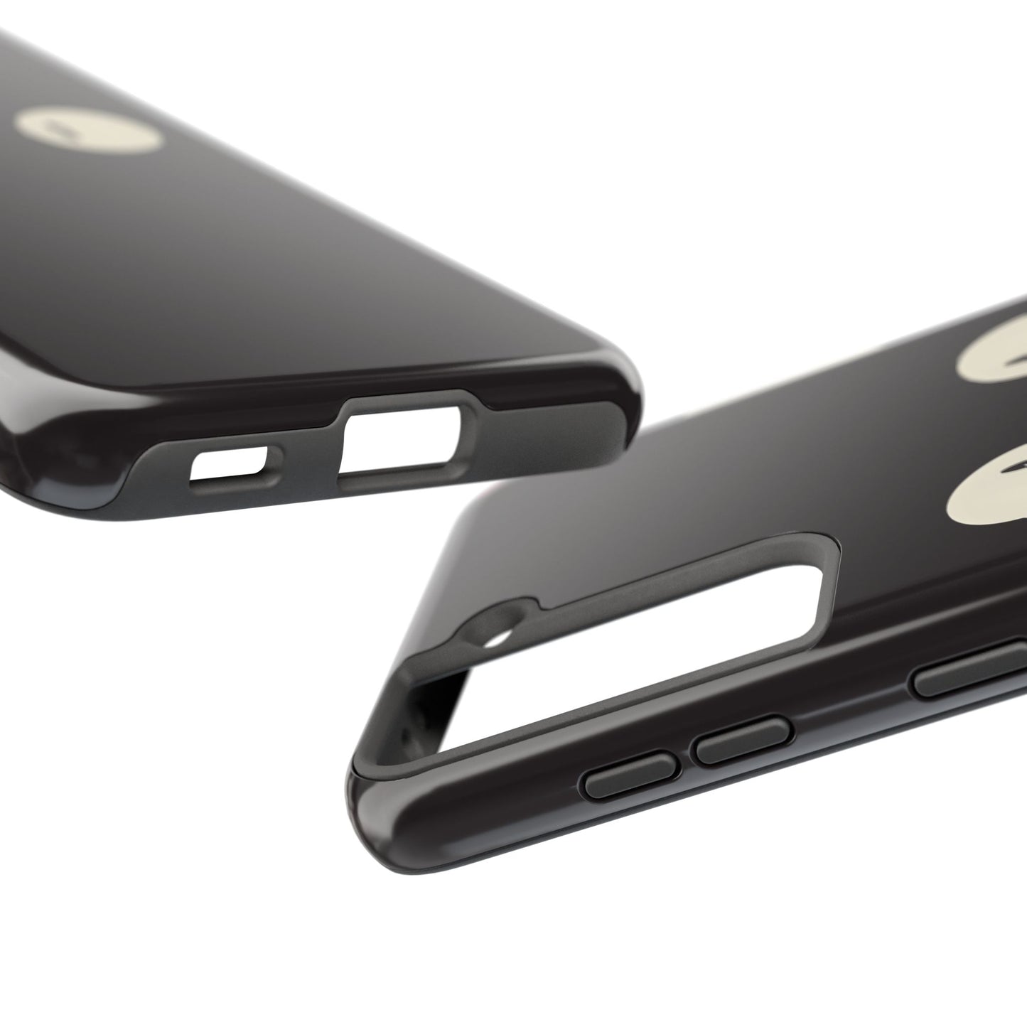 Adorable Black Cat Face and Eyes Minimal Tough Phone Case | Animals