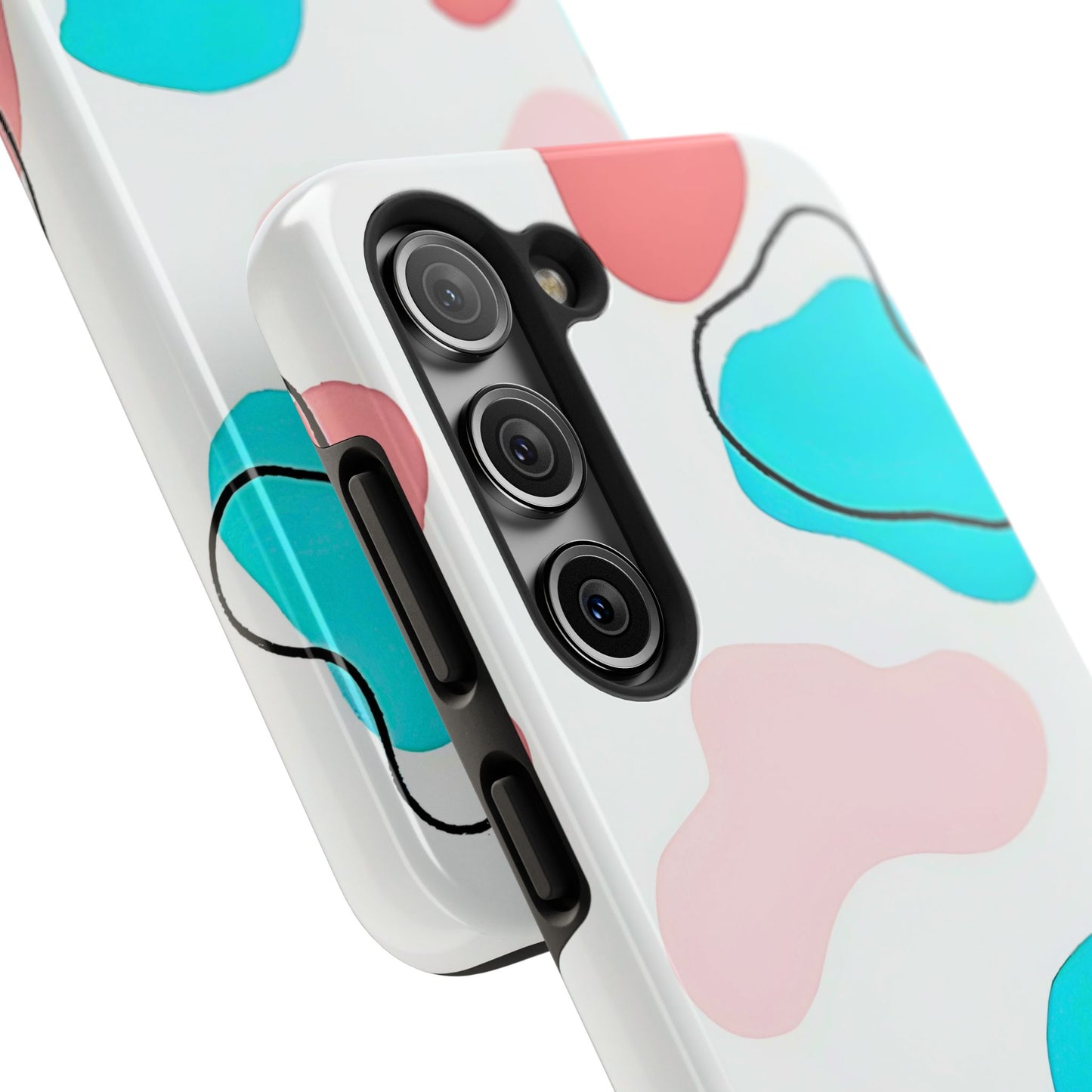 Abstract Shapes Preppy Pastel Style (Version 1) Tough Phone Case | Aesthetic