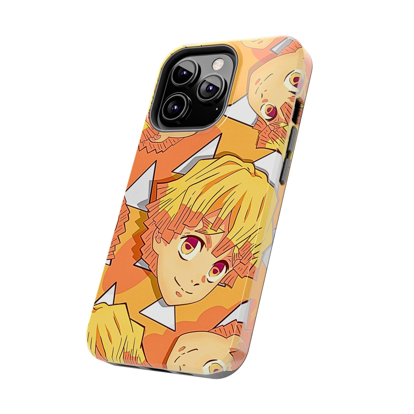 Zenitsu Agatsuma Haori Head Pattern Tough Phone Case | Anime - Demon Slayer