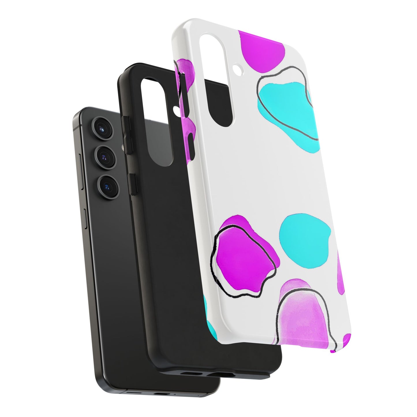 Abstract Shapes Preppy Pastel Style (Version 2) Tough Phone Case | Aesthetic