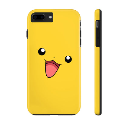 Electric Mouse Yellow Happy Face Minimal Design Tough Phone Case | Anime