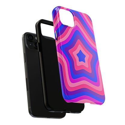 Funda resistente para teléfono con diseño de estrella retro | Estética