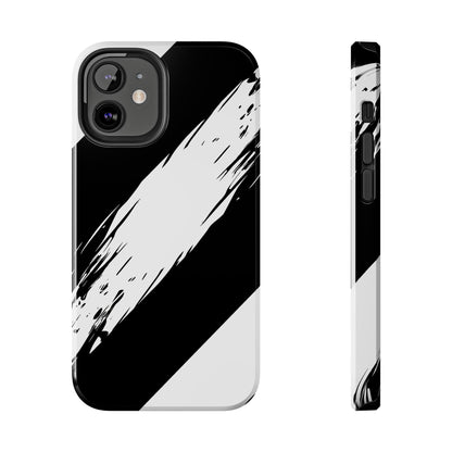 Funda/cubierta resistente para teléfono con rayas diagonales en blanco roto | Estética