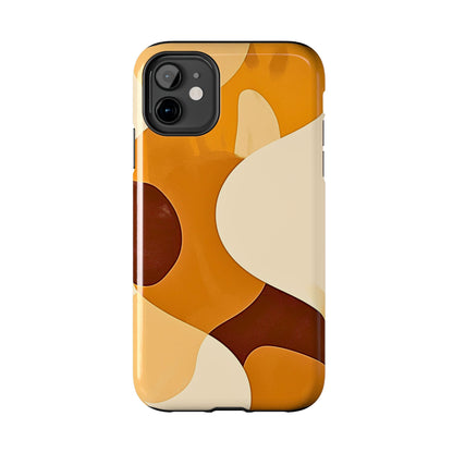 Funda/Cubierta resistente para teléfono con diseño en beige y marrón Earth Harmony | Estética