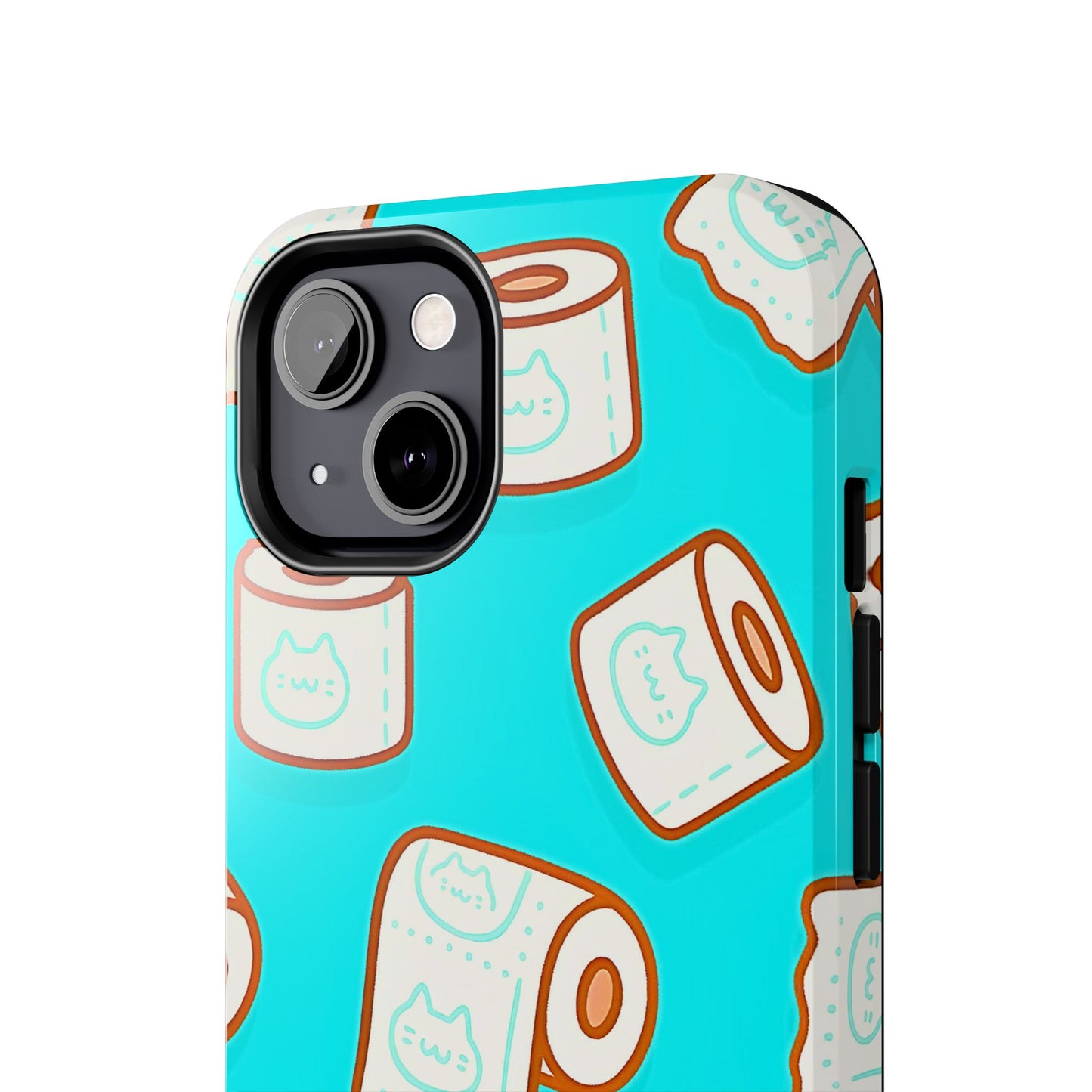 Funda resistente para teléfono con estampado de papel higiénico kawaii | Estética