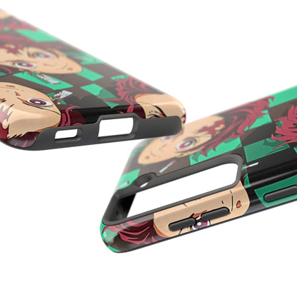Tanjiro Kamado Head Pattern Tough Phone Case | Anime - Demon Slayer