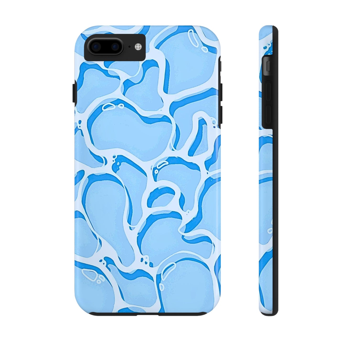 Funda resistente para teléfono con estampado de agua de piscina | Estética