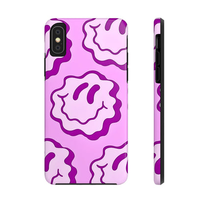 Waving Smile Preppy Pinky Tough Phone Case | Aesthetic