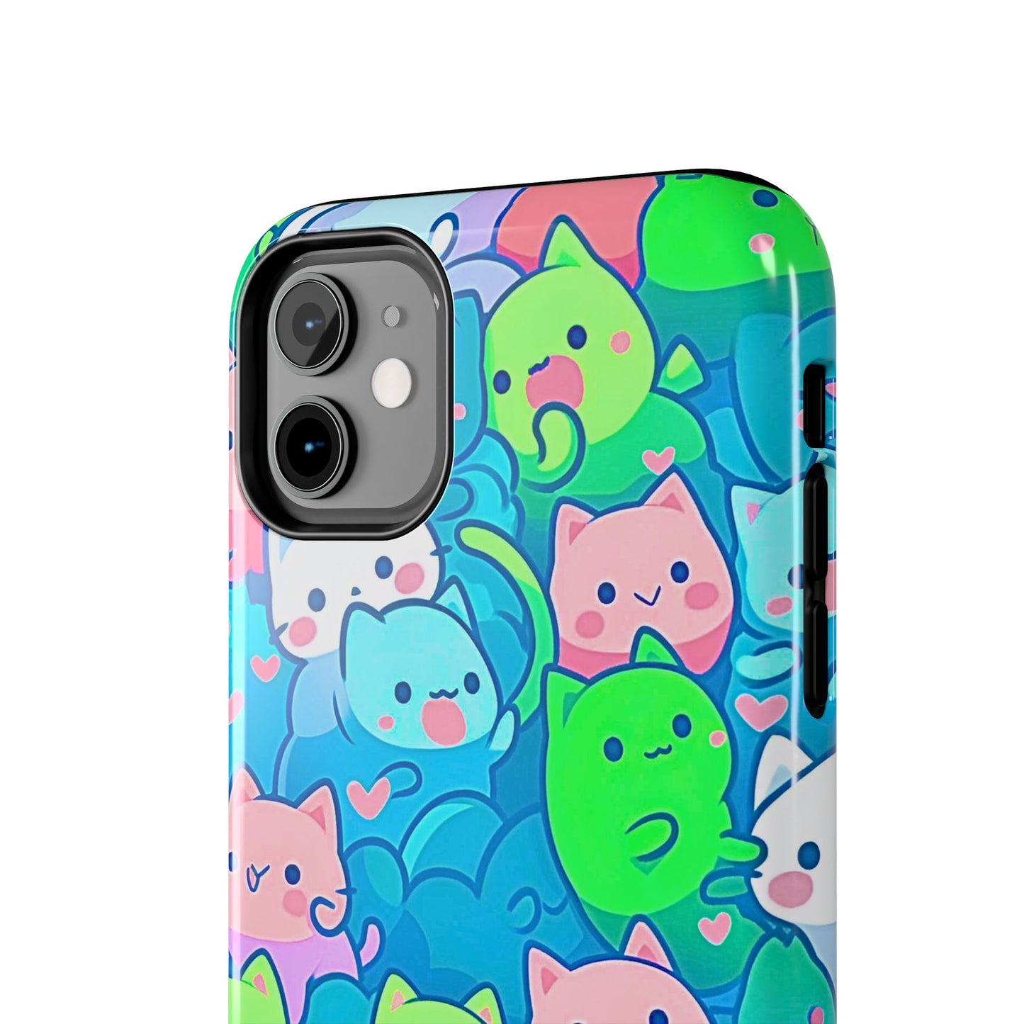 Cute Colorful Cats Pattern Style Tough Phone Case | Animals