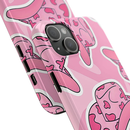 Pink Cowboy Hat Preppy Tough Phone Case | Aesthetic