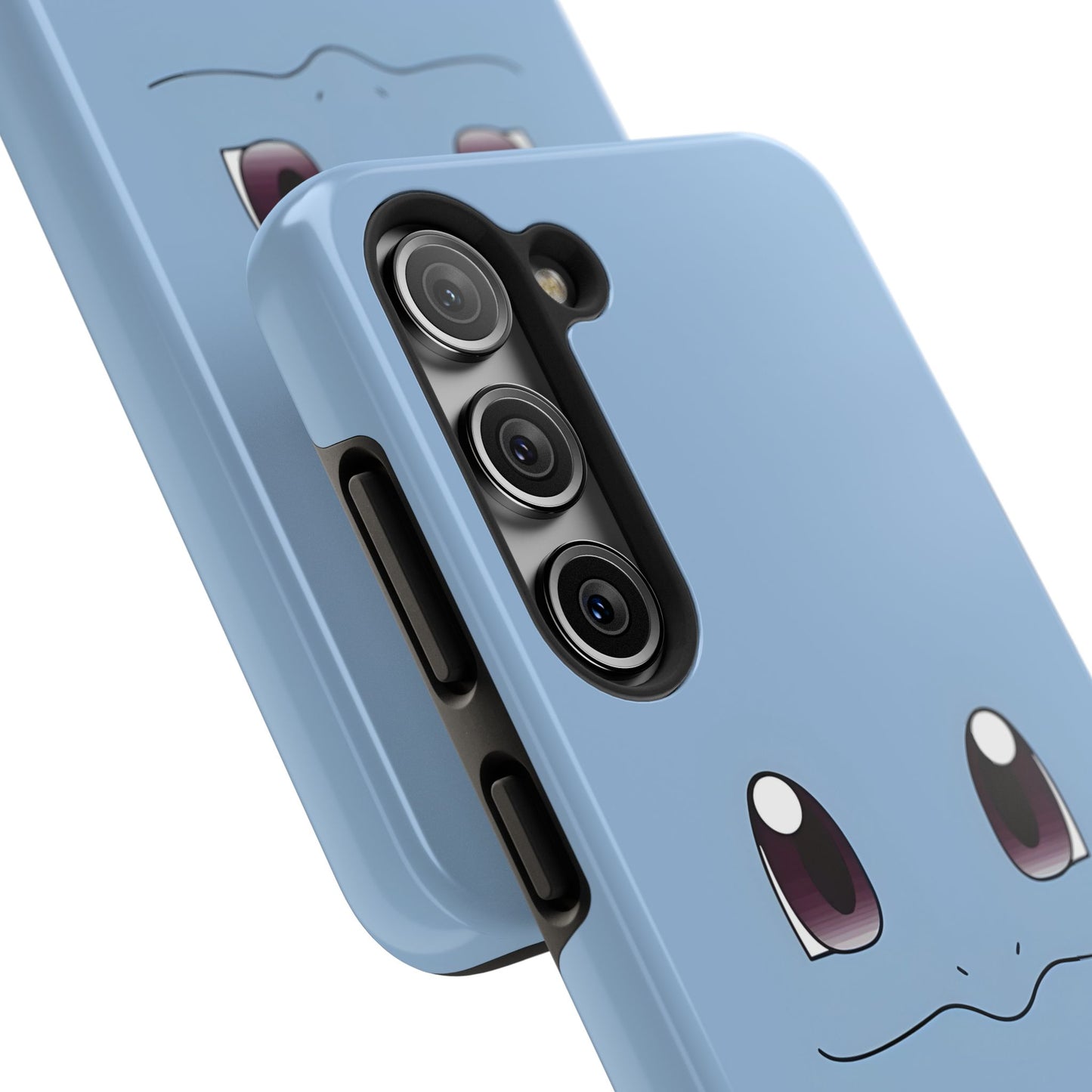 Blue Turtle Simple Blue Smile Tough Phone Case | Anime