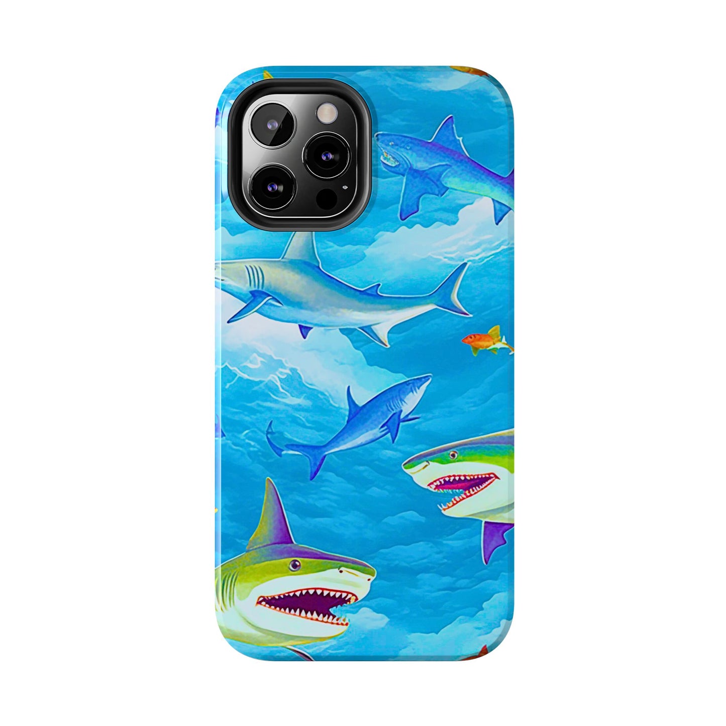Sharks in the Sky Pattern Style Tough Phone Case | Animals