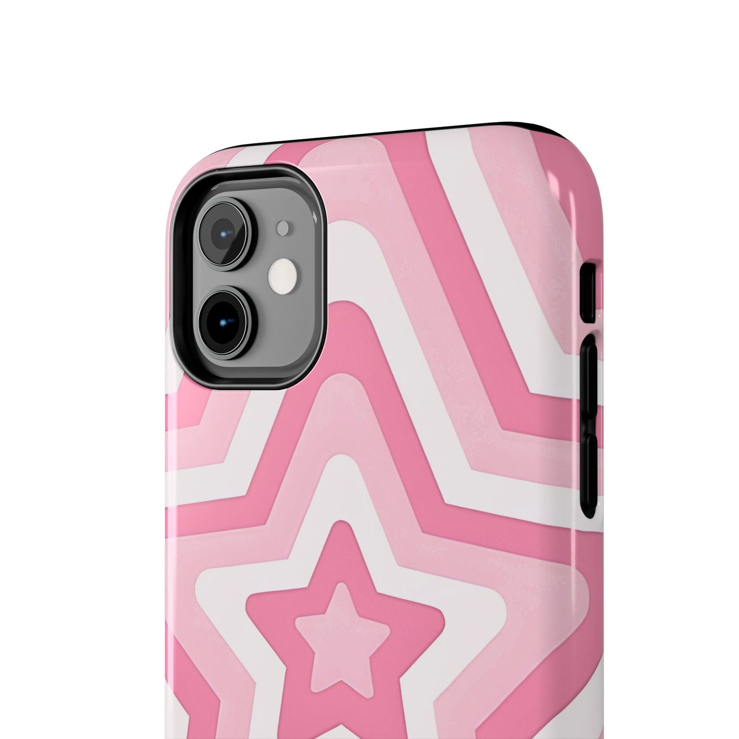Pink Preppy Star Pattern Style Tough Phone Case | Aesthetic
