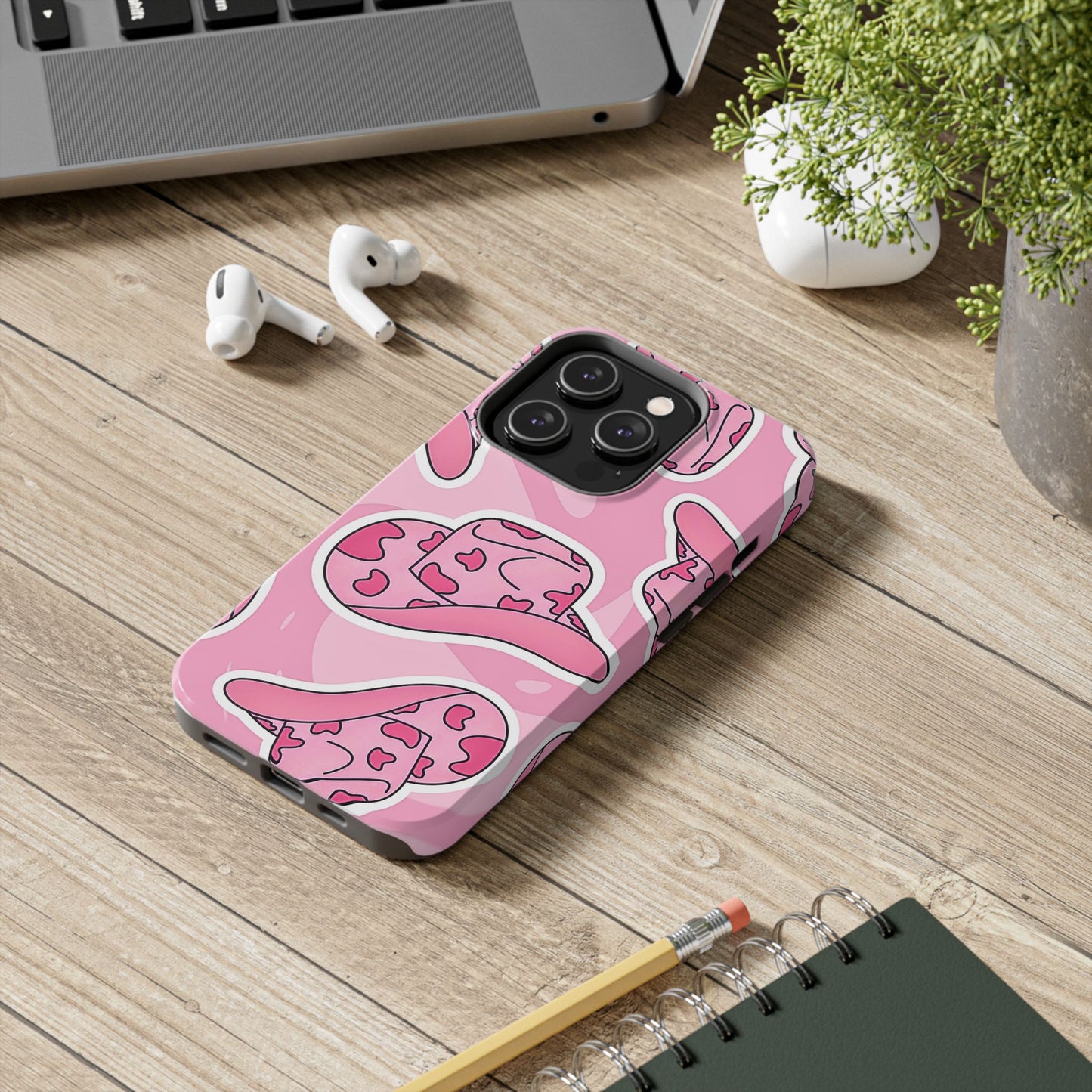 Pink Cowboy Hat Preppy Tough Phone Case | Aesthetic