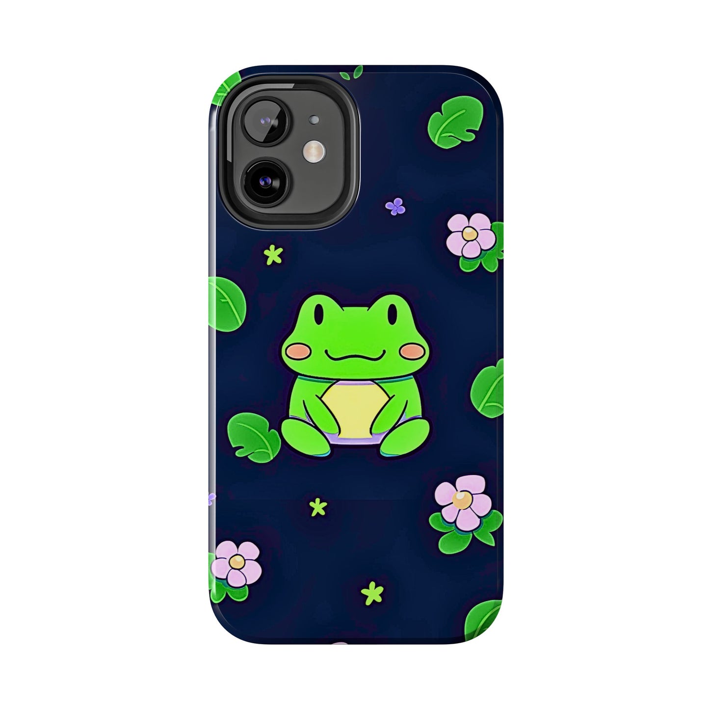 Adorable Froggy Black Tough Phone Case | Animals
