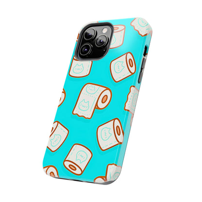 Funda resistente para teléfono con estampado de papel higiénico kawaii | Estética