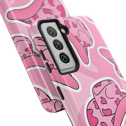 Pink Cowboy Hat Preppy Tough Phone Case | Aesthetic