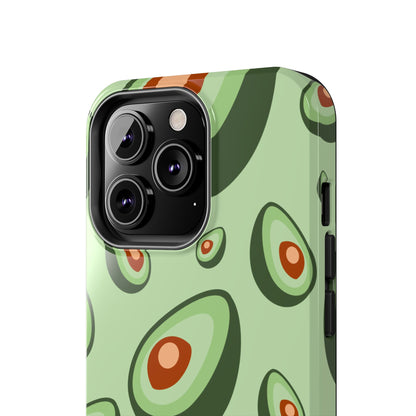 Trendy Avocado Pattern Green Aesthetic Minimal Fruit Phone Case | Food
