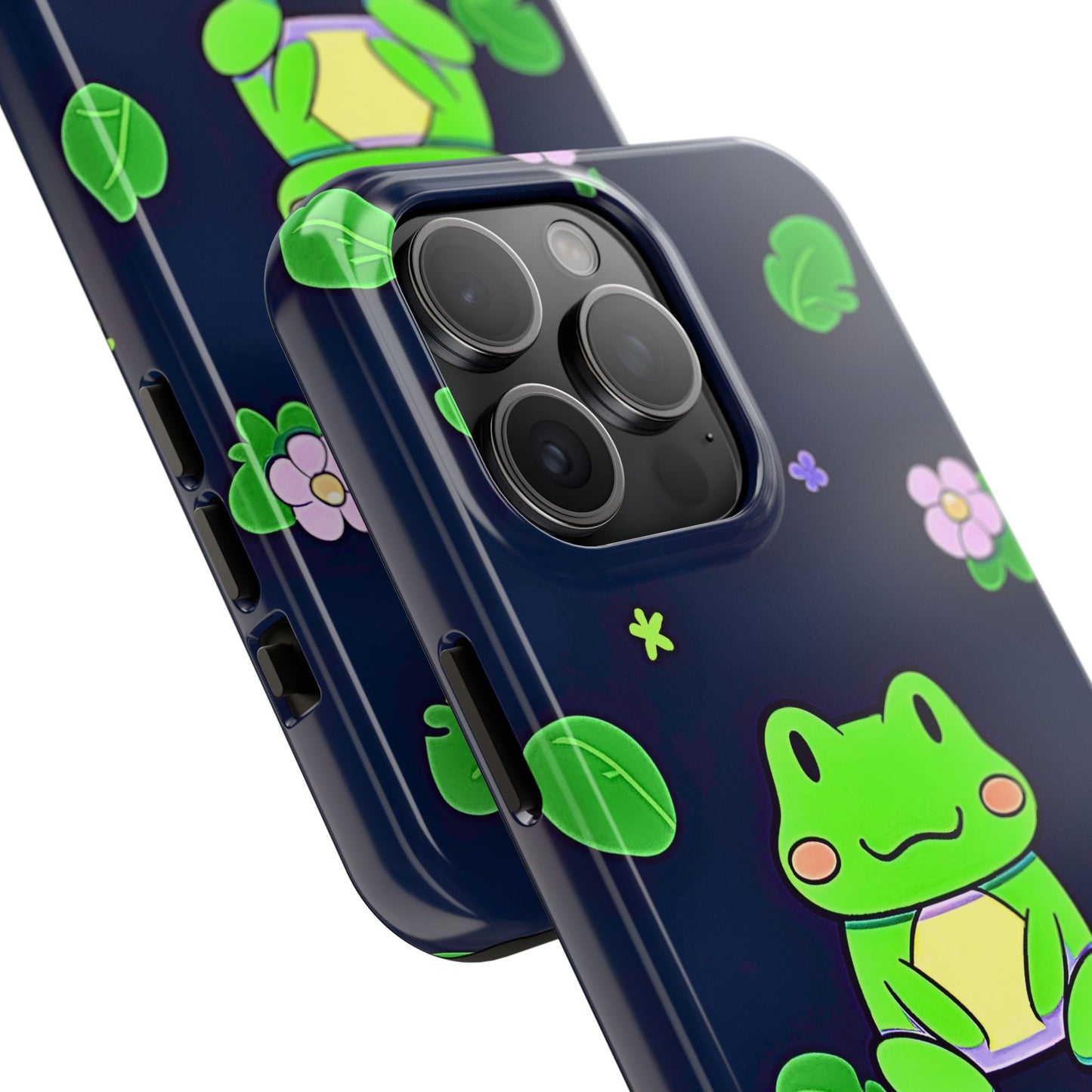 Adorable Froggy Black Tough Phone Case | Animals