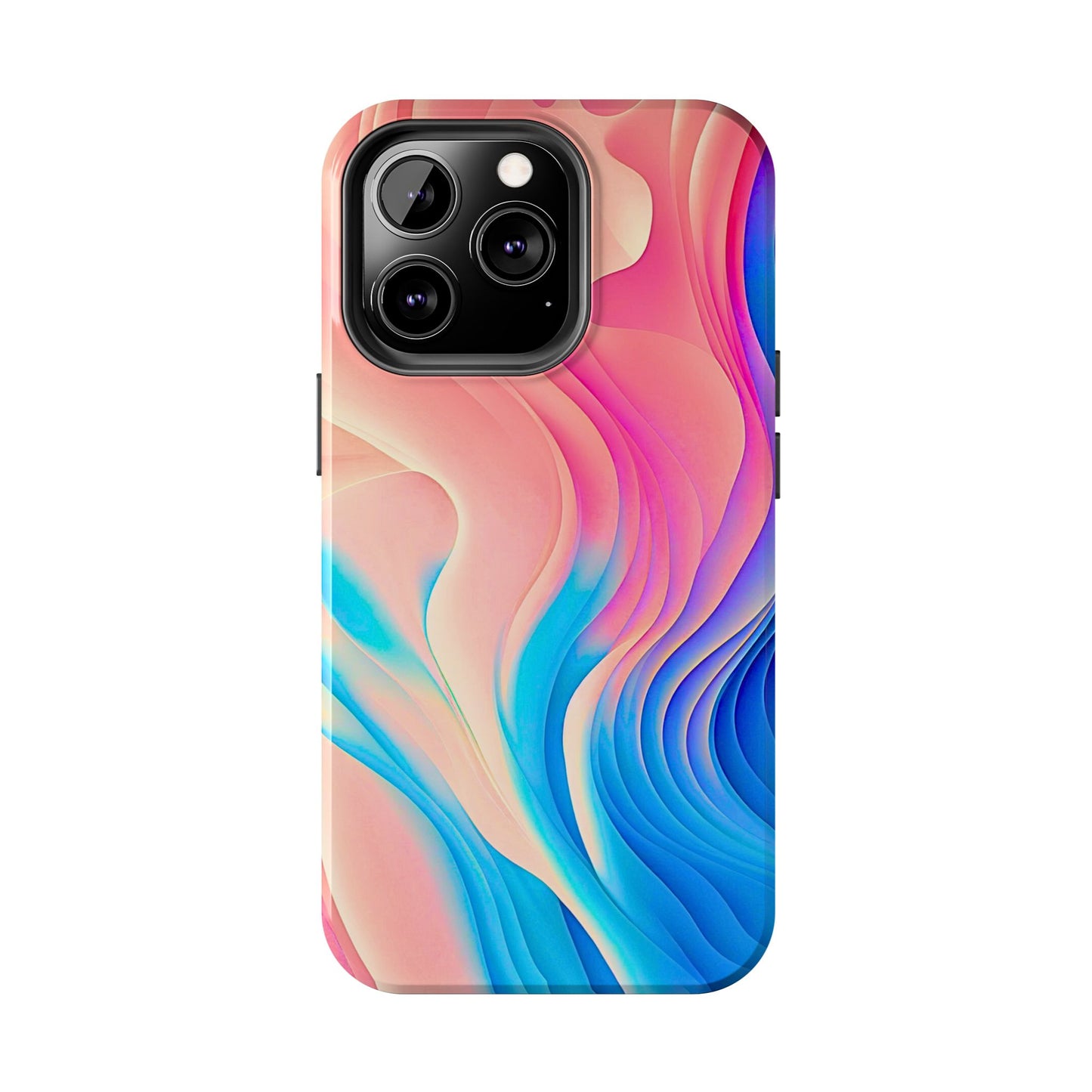 Abstract Pastel Waves Tough Phone Case | Aesthetic