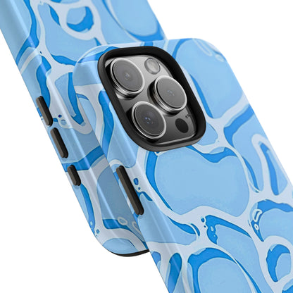 Funda resistente para teléfono con estampado de agua de piscina | Estética