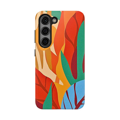Abstract Autumn Leaves Tough Phone Case | Aesthetic